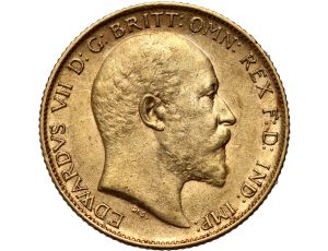 4223. Wielka Brytania, Edward VII, 1/2 suwerena 1909