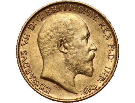 4223. Wielka Brytania, Edward VII, 1/2 suwerena 1909