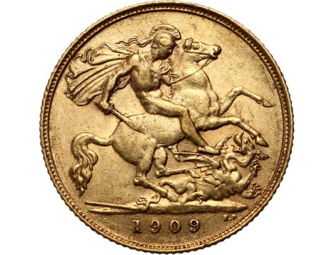 4223. Wielka Brytania, Edward VII, 1/2 suwerena 1909 - 2