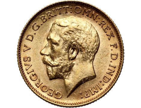 4226. Wielka Brytania, Jerzy V, 1/2 suwerena 1912