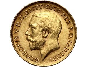 4227. Wielka Brytania, Jerzy V, 1/2 suwerena 1913