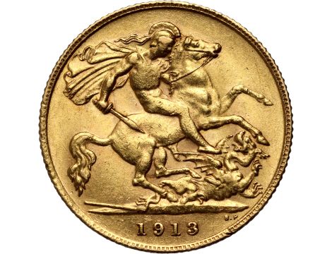 4227. Wielka Brytania, Jerzy V, 1/2 suwerena 1913 - 2