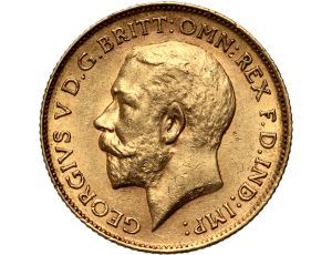 4228. Wielka Brytania, Jerzy V, 1/2 suwerena 1913