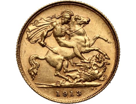 4228. Wielka Brytania, Jerzy V, 1/2 suwerena 1913 - 2