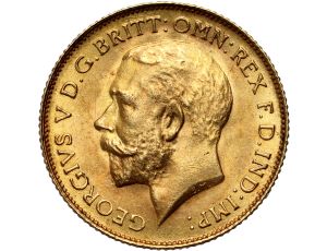 4230. RPA, Jerzy V, 1/2 suwerena 1925 SA, Pretoria