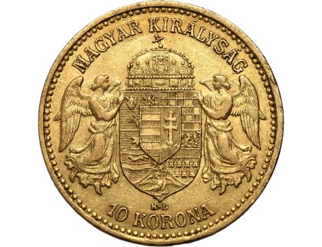 4231. Węgry, Franciszek Józef I, 10 koron 1892 KB, Kremnica - 2