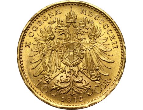 4235. Austria, Franciszek Józef I, 10 koron 1912, Nowe bicie - 2