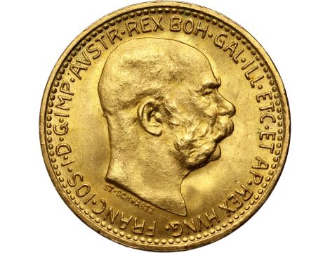 4236. Austria, Franciszek Józef I, 10 koron 1912, Nowe bicie