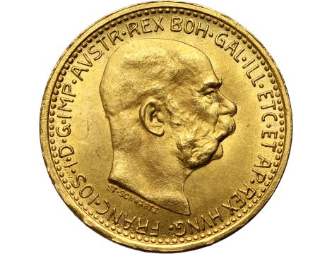 4237. Austria, Franciszek Józef I, 10 koron 1912, Nowe bicie
