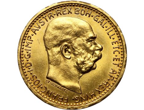 4238. Austria, Franciszek Józef I, 10 koron 1912, Nowe bicie