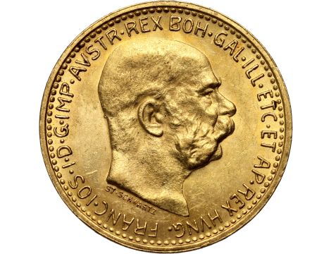 4239. Austria, Franciszek Józef I, 10 koron 1911, Stare bicie