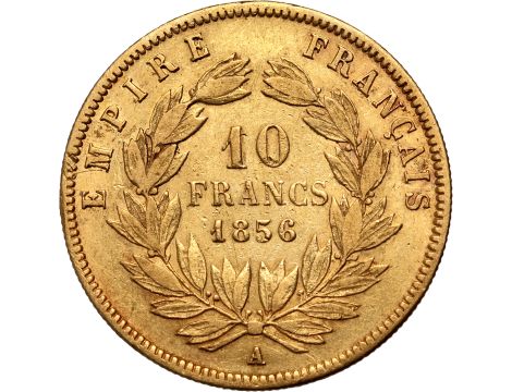 4240. Francja, Napoleon III, 10 franków 1856 A, Paryż - 2
