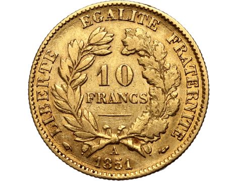 4246. Francja, Druga Republika, 10 franków 1851 A, Paryż, Ceres - 2