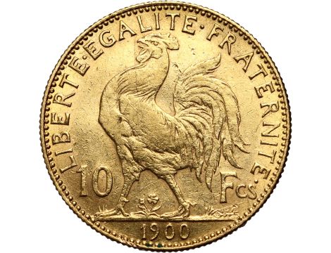4248. Francja, 10 franków 1900, Marianna i Kogut - 2