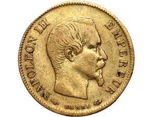 4251. Francja, Napoleon III, 10 franków 1860 A, Paryż