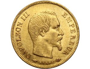 4252. Francja, Napoleon III, 10 franków 1857 A, Paryż