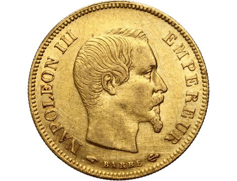 4252. Francja, Napoleon III, 10 franków 1857 A, Paryż