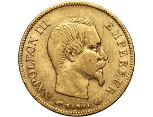 4253. Francja, Napoleon III, 10 franków 1857 A, Paryż