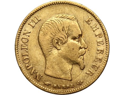 4253. Francja, Napoleon III, 10 franków 1857 A, Paryż