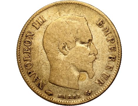 4254. Francja, Napoleon III, 10 franków 1860 A, Paryż