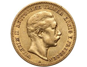 4255. Niemcy, Prusy, Wilhelm II, 10 marek 1890 A, Berlin