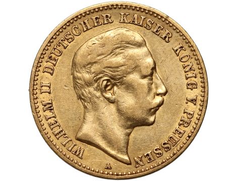 4255. Niemcy, Prusy, Wilhelm II, 10 marek 1890 A, Berlin