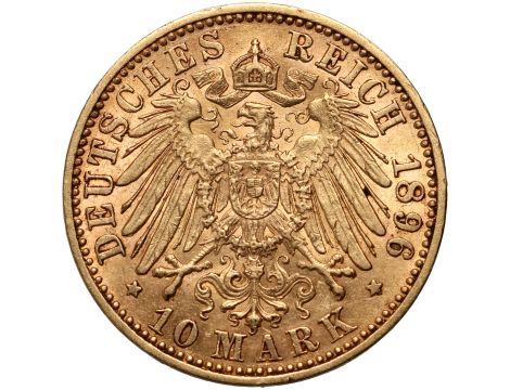 4256. Niemcy, Prusy, Wilhelm II, 10 marek 1896 A, Berlin - 2