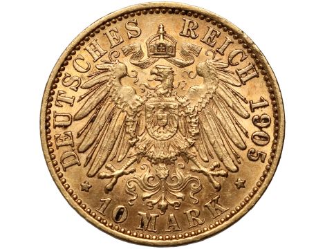 4262. Niemcy, Prusy, Wilhelm II, 10 marek 1905 A, Berlin - 2