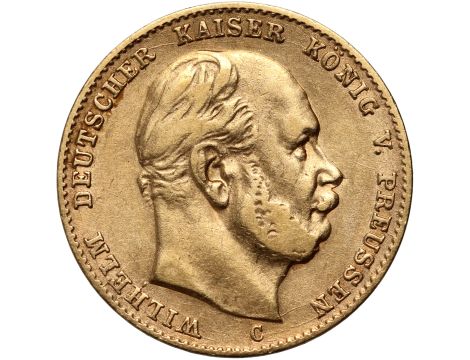 4264. Niemcy, Prusy, Wilhelm I, 10 marek 1873 C, Frankfurt