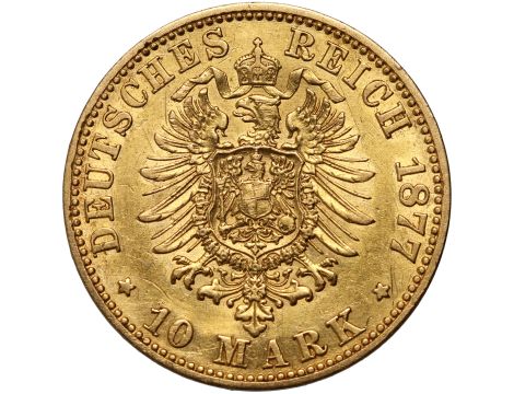 4265. Niemcy, Prusy, Wilhelm I, 10 marek 1877 A, Berlin - 2