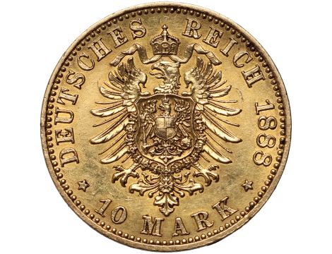 4267. Niemcy, Prusy, Fryderyk III, 10 marek 1888 A, Berlin - 2