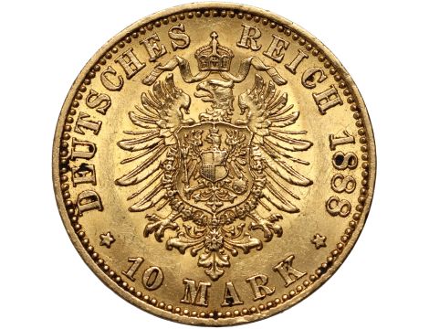 4268. Niemcy, Prusy, Fryderyk III, 10 marek 1888 A, Berlin - 2
