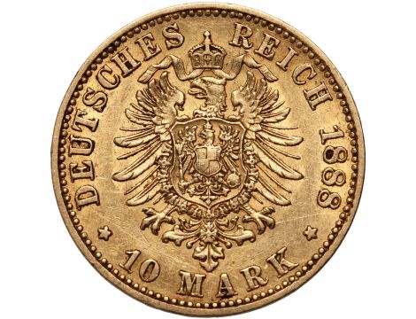 4270. Niemcy, Prusy, Fryderyk III, 10 marek 1888 A, Berlin - 2