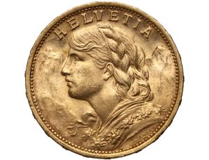 4272. Szwajcaria, 20 franków 1902, Helvetia Vreneli
