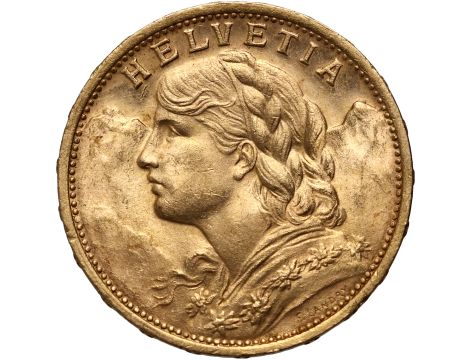 4272. Szwajcaria, 20 franków 1902, Helvetia Vreneli
