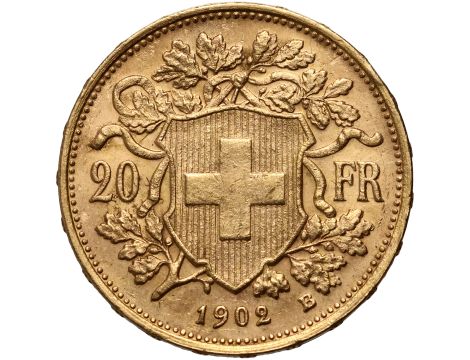 4272. Szwajcaria, 20 franków 1902, Helvetia Vreneli - 2