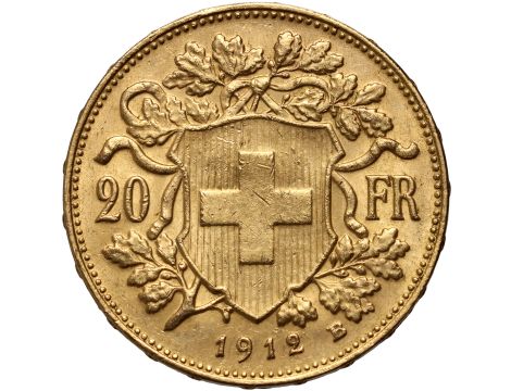 4273. Szwajcaria, 20 franków 1912, Helvetia Vreneli - 2