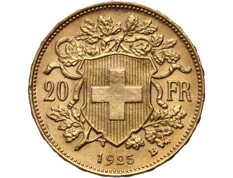 4279. Szwajcaria, 20 franków 1925, Helvetia Vreneli - 2