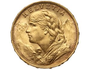 4280. Szwajcaria, 20 franków 1925, Helvetia Vreneli