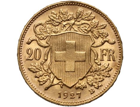 4281. Szwajcaria, 20 franków 1927, Helvetia Vreneli - 2