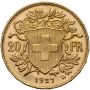 4282. Szwajcaria, 20 franków 1927, Helvetia Vreneli - 3