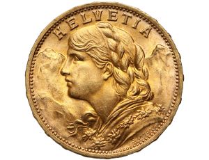 4289. Szwajcaria, 20 franków 1935, Helvetia Vreneli