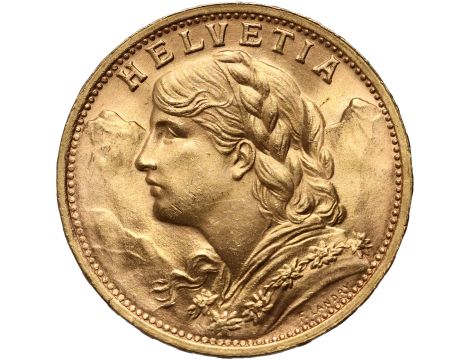 4292. Szwajcaria, 20 franków 1947, Helvetia Vreneli