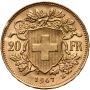 4292. Szwajcaria, 20 franków 1947, Helvetia Vreneli - 3