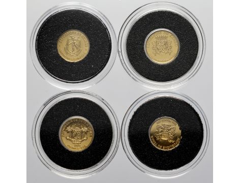 4301. Zestaw Najmniejsze złote monety świata 4 x 0,5 g Au999 - 2