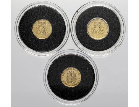 4303. Zestaw Najmniejsze złote monety świata 3 x 0,5 g Au999 - 2