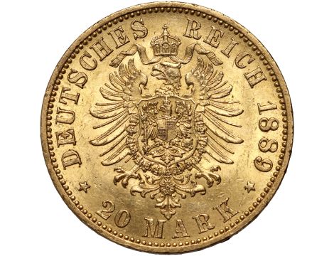 4305. Niemcy, Prusy, Wilhelm II, 20 marek 1889 A, Berlin - 2
