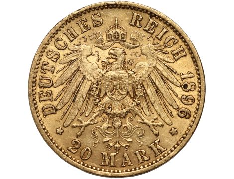 4306. Niemcy, Prusy, Wilhelm II, 20 marek 1896 A, Berlin - 2