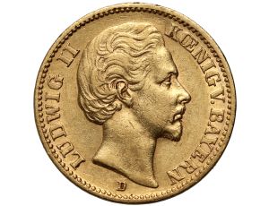 4311. Niemcy, Bawaria, Ludwik II, 20 marek 1872 D, Monachium
