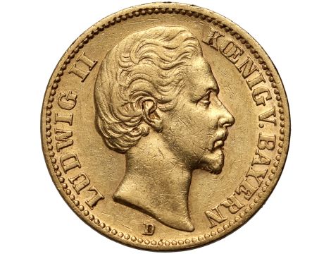 4311. Niemcy, Bawaria, Ludwik II, 20 marek 1872 D, Monachium